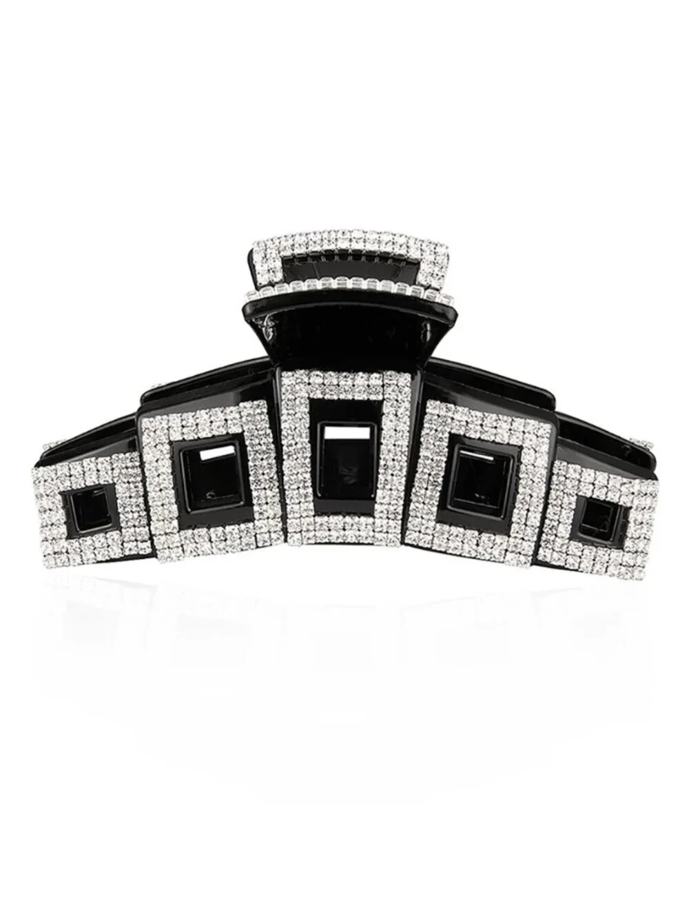 Elegant Large Rhinestone Claw Hair Clip Sparkling Statement Accessory for Women